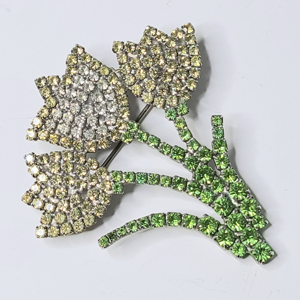 Macy's Flower Show LTD Vintage 1997 Floral Spray Bouquet Brooch Pin